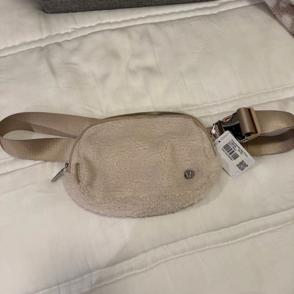 Lululemon Cream Fleece Belt Bag